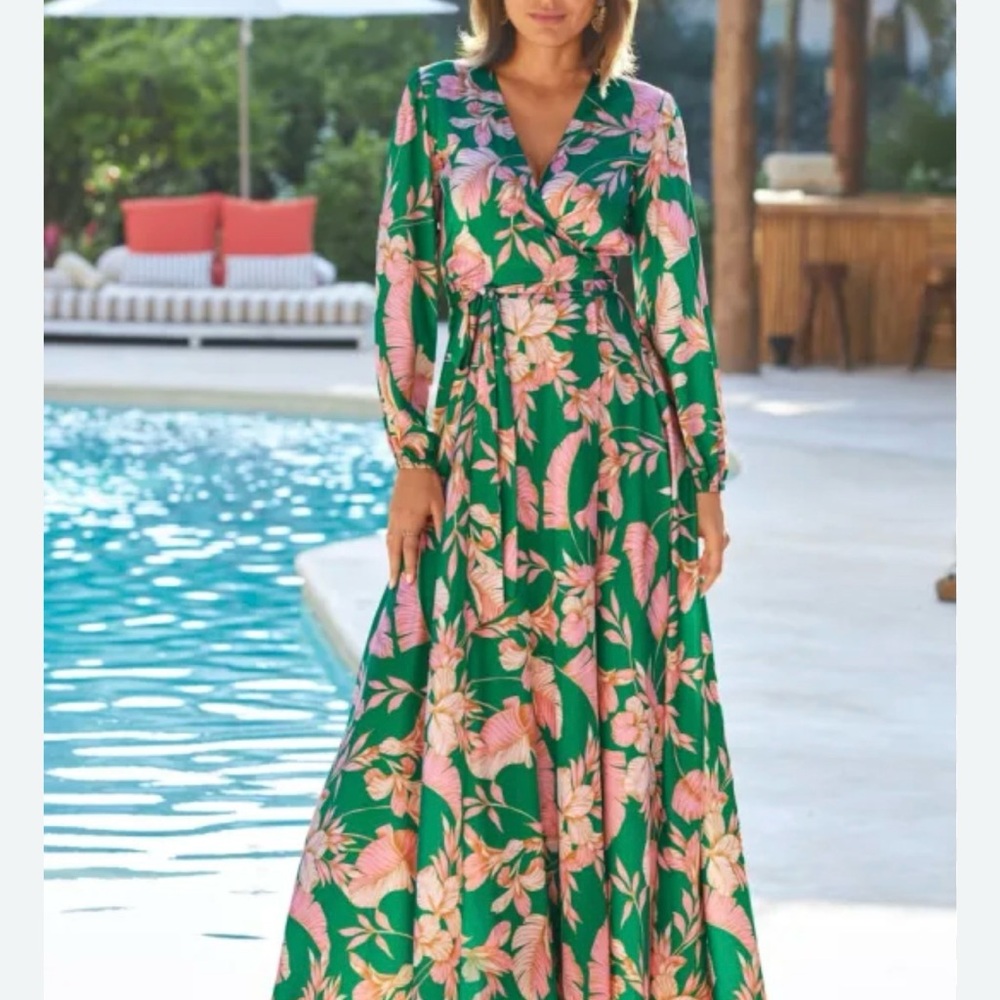 Boston Proper Wrap Dress XL